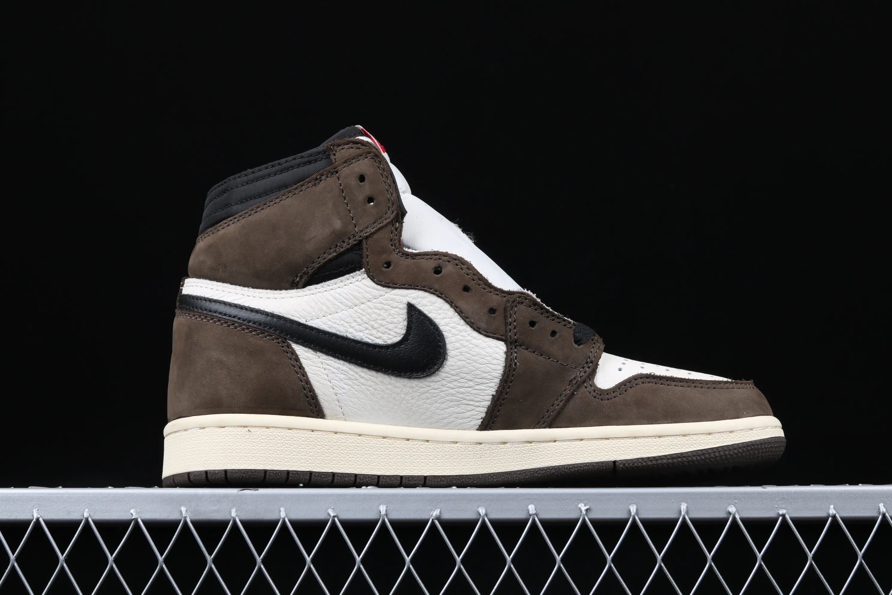All Categories Air Jordan Jordan Series Basketball Shoes Air Jordan 1 High #ZG Version Travis Scott x Air Jordan 1 High OG AJ1 Reverse Hook Limited Edition CD4487-100